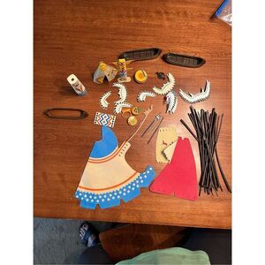 LOT Vintage Playmobil Native American Accessories PARTS ONLY